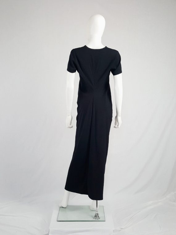 vintage Comme des Garcons robe de chambre black deformed maxi dress AD 1999 104658