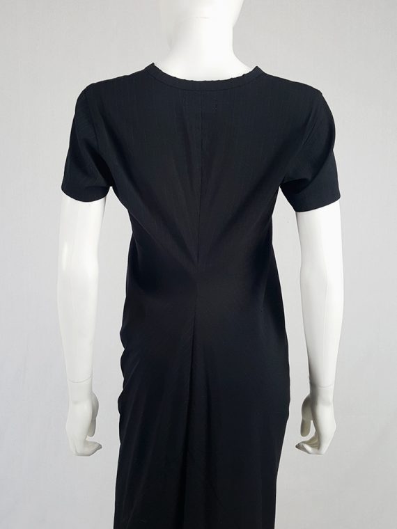 vintage Comme des Garcons robe de chambre black deformed maxi dress AD 1999 104724