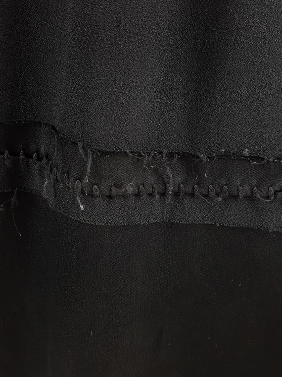 vintage Maison Martin Margiela black deconstructed skirt in furniture lining spring 2004 185404(0)