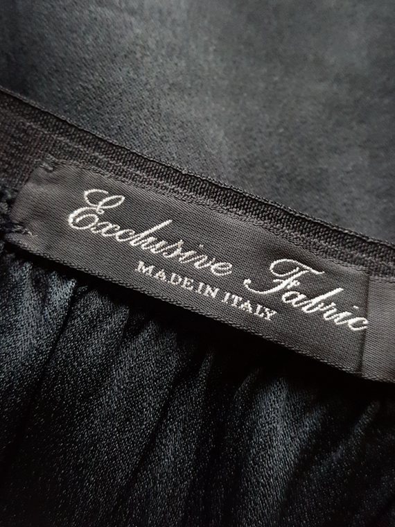 vintage Maison Martin Margiela black deconstructed skirt in furniture lining spring 2004 185818