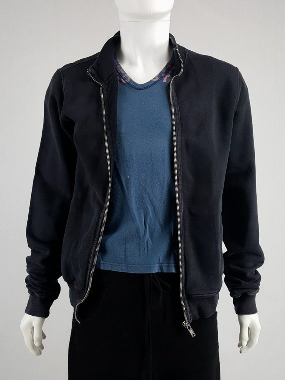 vintage Rick Owens DRKSHDW black zipper sweatshirt 112008
