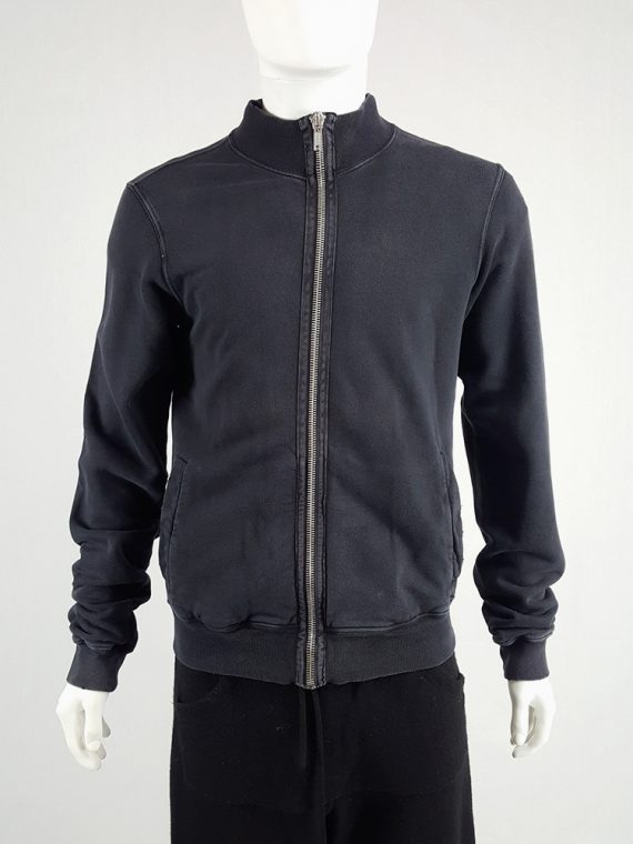 vintage Rick Owens DRKSHDW black zipper sweatshirt 112131