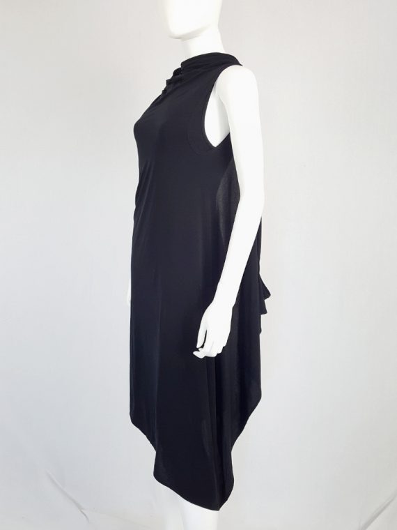 vintage Ann Demeulemeester black triple wrapped dress with 5 armholes spring 1998 091838