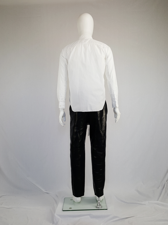vintage Comme des Garcons Homme Plus white shirt with hanging dolls spring 2010 120154