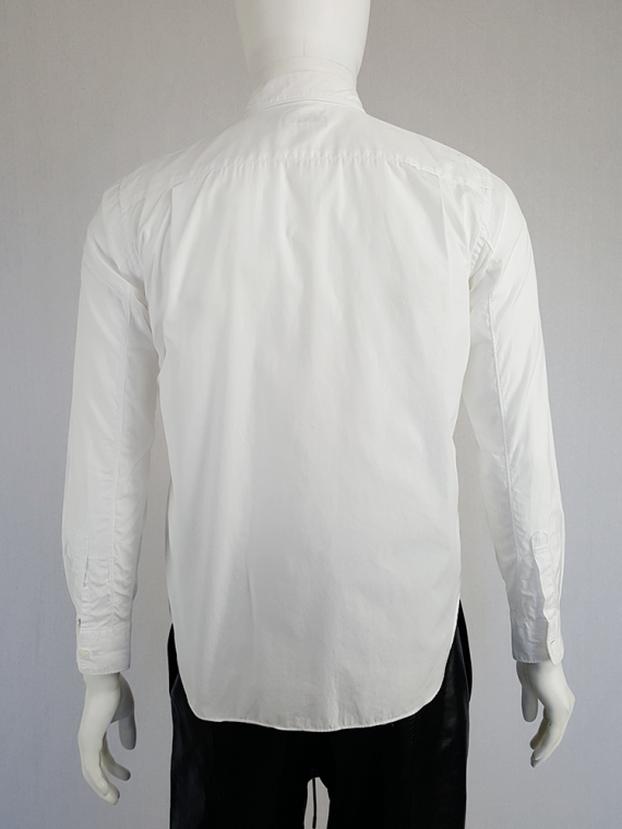 vintage Comme des Garcons Homme Plus white shirt with hanging dolls spring 2010 120229(0)
