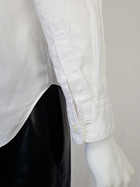 vintage Comme des Garcons Homme Plus white shirt with hanging dolls spring 2010 120255(0)