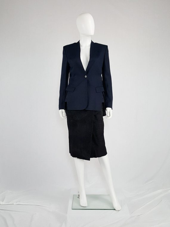 vintage Damir Doma blue minimalist blazer with open sides 141313(0)