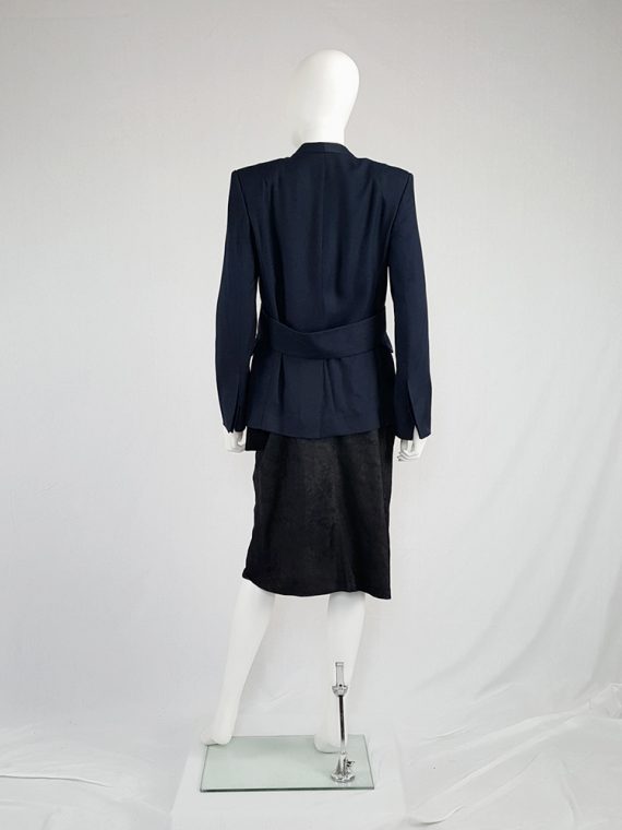 vintage Damir Doma blue minimalist blazer with open sides 141609