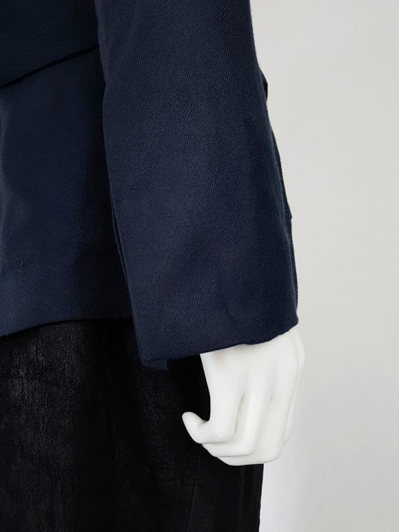 vintage Damir Doma blue minimalist blazer with open sides 141659