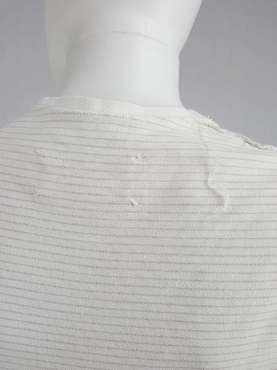 vintage Maison Martin Margiela white top hanging on the front of the body spring 2003 114710