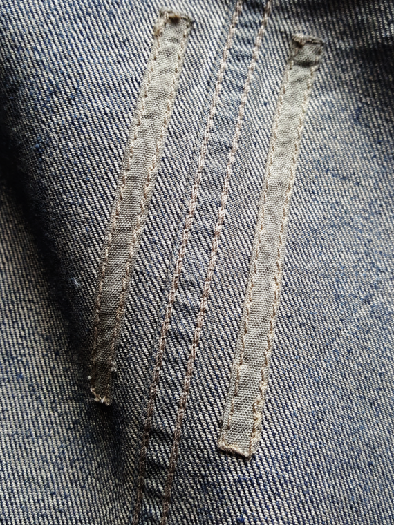 vintage Rick Owens DRKSHDW dark blue denim exploder jacket 080319