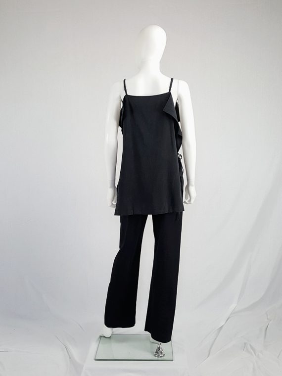 vintage Yohji Yamamoto black square top with open sides 4203