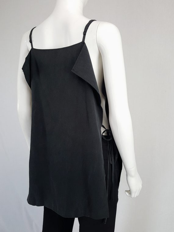 vintage Yohji Yamamoto black square top with open sides 4225