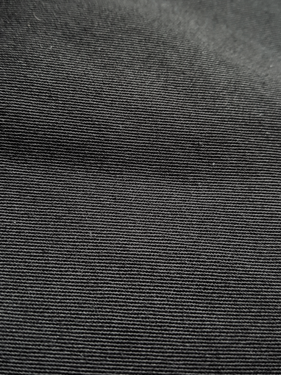 vintage Yohji Yamamoto black structured skirt with sideways curve 080714