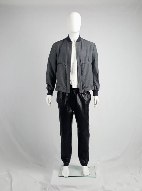 vintage Comme des Garcons Homme grey bomber jacket AD 1997 202432