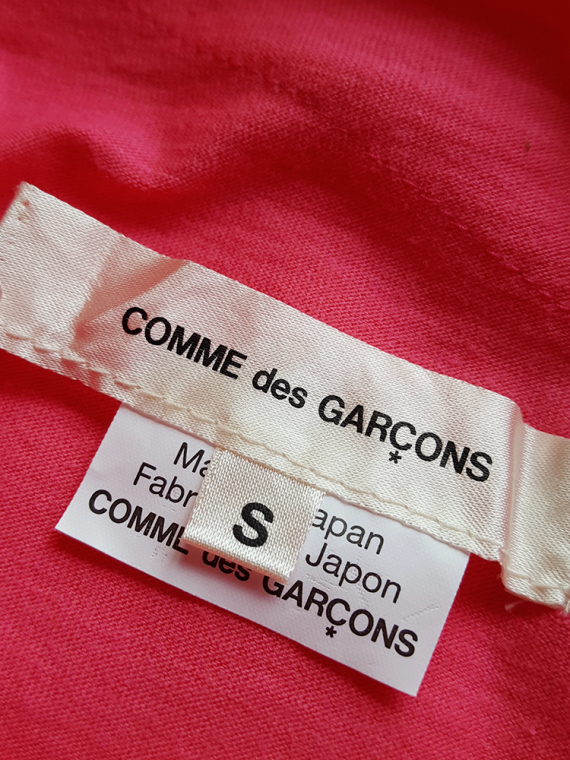 vintage Comme des Garcons pink two dimensional paperdoll top fall 2012 080802