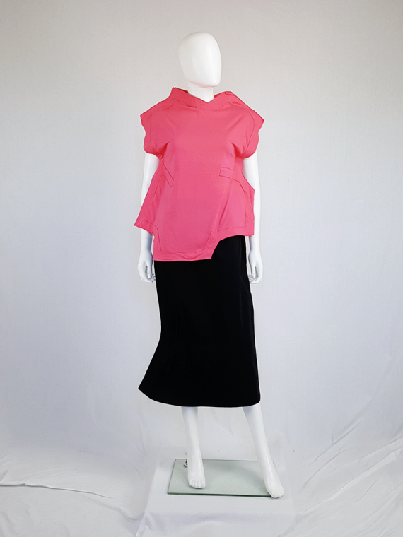 vintage Comme des Garcons pink two dimensional paperdoll top fall 2012 093708