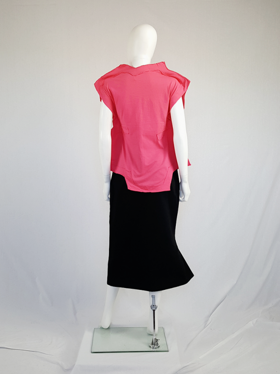vintage Comme des Garcons pink two dimensional paperdoll top fall 2012 093935(0)