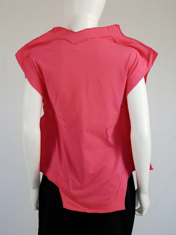 vintage Comme des Garcons pink two dimensional paperdoll top fall 2012 093954