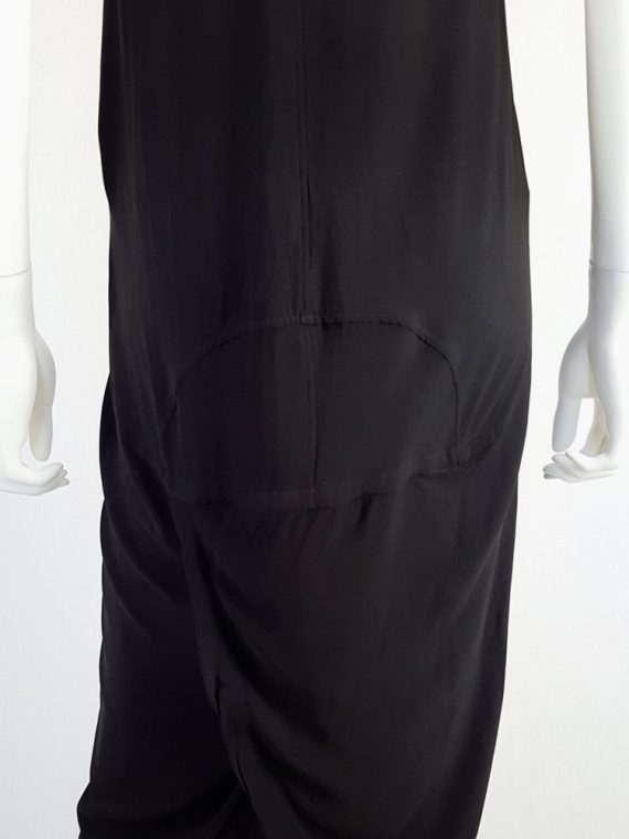 vintage Rick Owens WALRUS black maxi dress with back slit spring 2017 110307