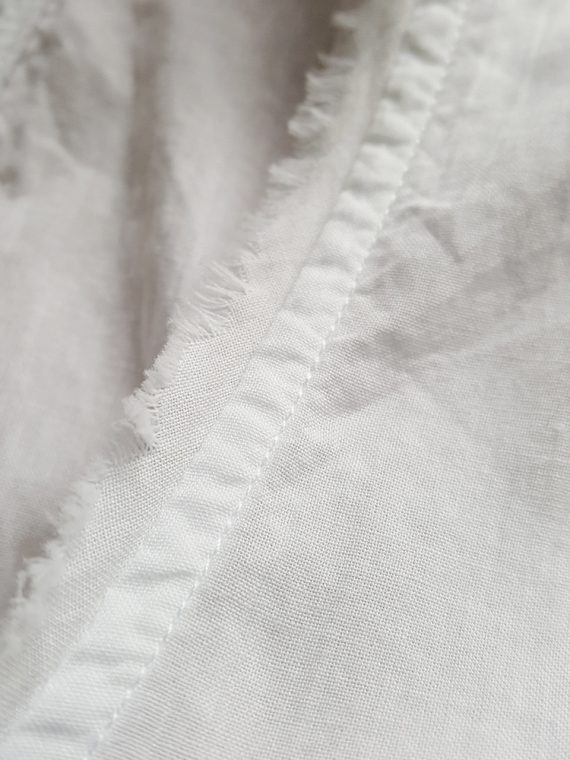 vintage Ann Demeulemeester white sleeveless shirt with inside pocket 183557(0)