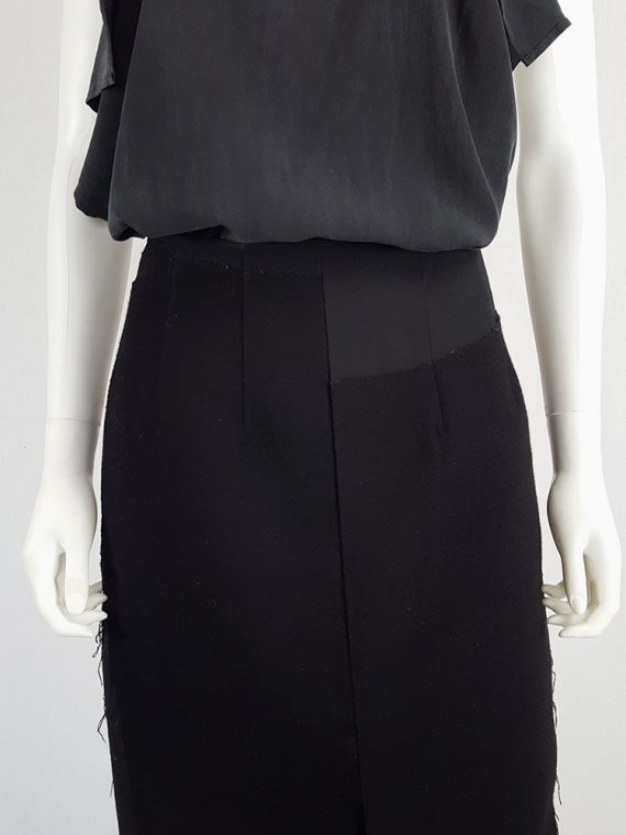 vintage Comme des Garcons black paneled maxi skirt fall 1997 122229