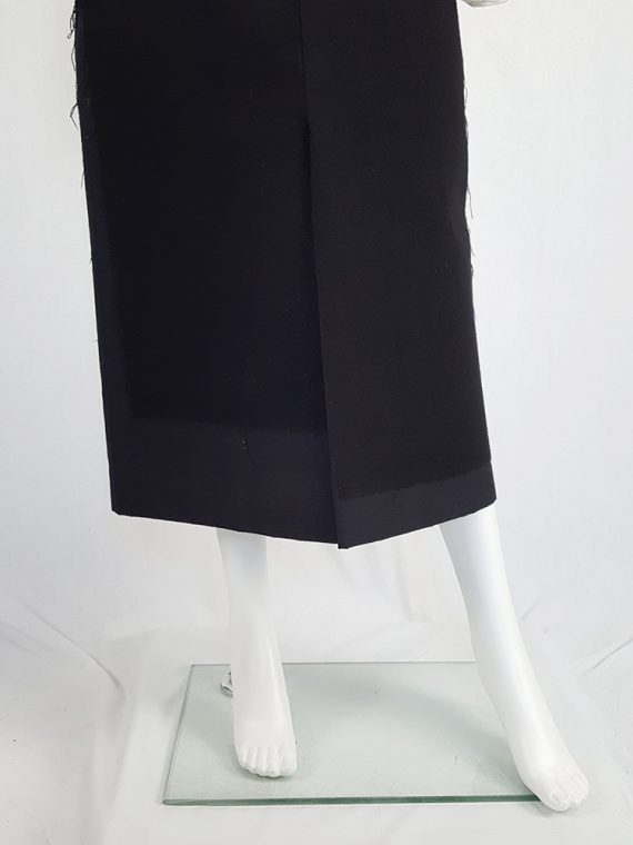 vintage Comme des Garcons black paneled maxi skirt fall 1997 122235