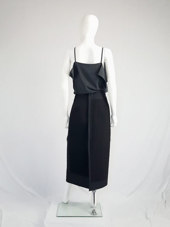 vintage Comme des Garcons black paneled maxi skirt fall 1997 122411