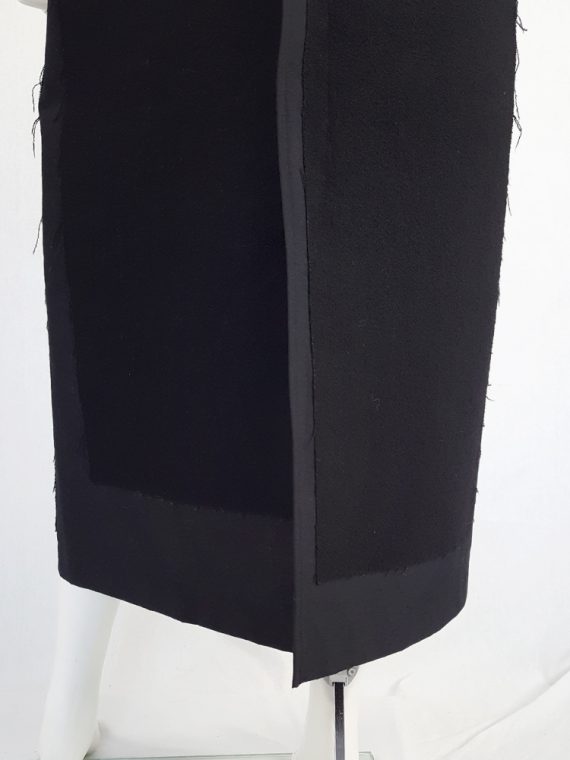 vintage Comme des Garcons black paneled maxi skirt fall 1997 122503