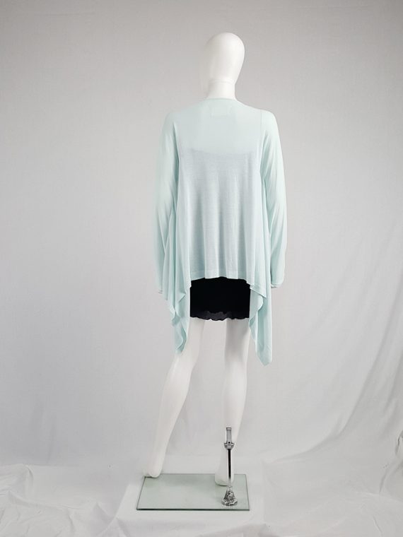 vintage Maison Martin Margiela mint green cardigan with integrated sleeves runway spring 2008 103906
