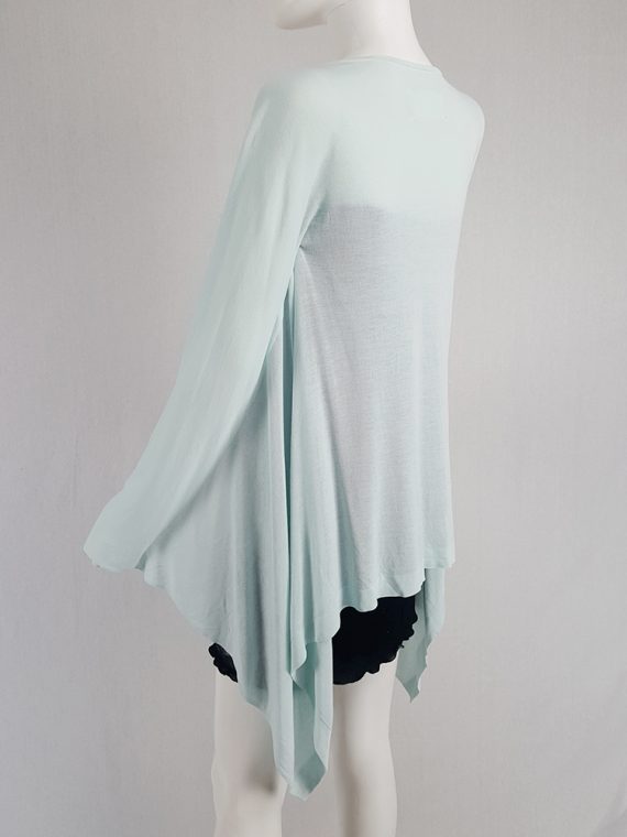 vintage Maison Martin Margiela mint green cardigan with integrated sleeves runway spring 2008 104318