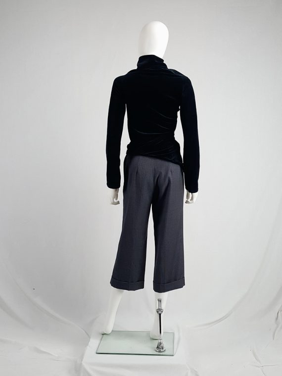 vintage Maison Martin Margiela replica blue 1930s ladys cropped trousers fall 2006 222744