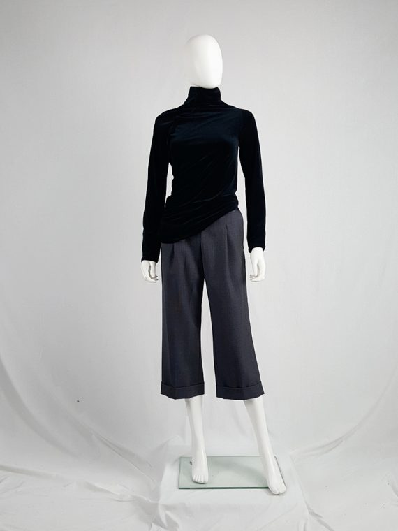 vintage Maison Martin Margiela replica blue 1930s ladys cropped trousers fall 2006 223034