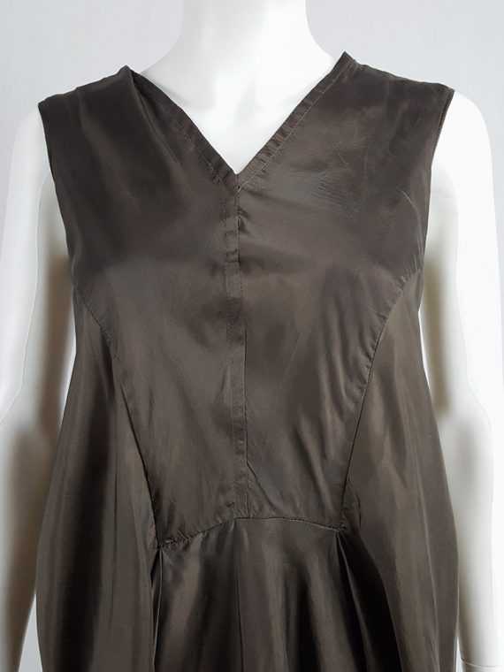 vintage Rick Owens VICIOUS brown asymmetric tunic or dress spring 2014 101512