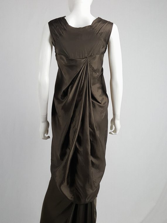 vintage Rick Owens VICIOUS brown asymmetric tunic or dress spring 2014 101720