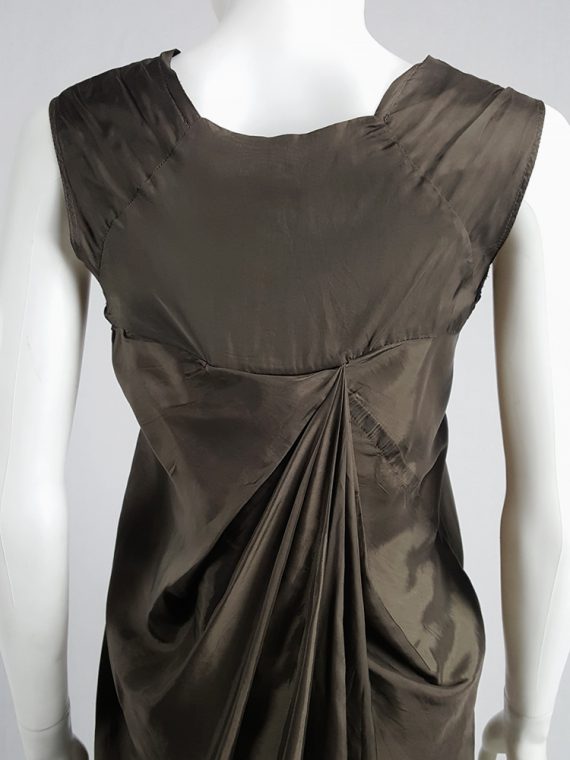 vintage Rick Owens VICIOUS brown asymmetric tunic or dress spring 2014 101730
