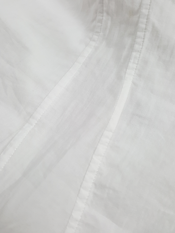 vintage Ann Demeulemeester white shirt with cutaway hem runway spring 2006 180920(0)