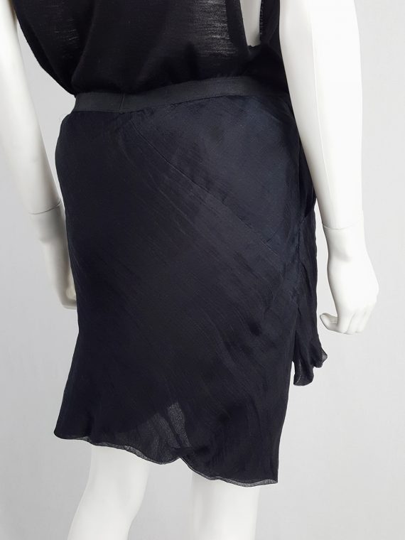 vintage Rick Owens ANTHEM black silk lotus shorts132605