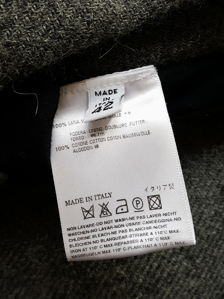 Maison Martin Margiela grey double zipper skirt — fall 2008 - V A N II ...