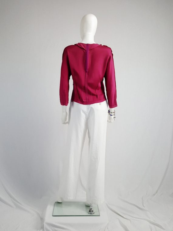 vintage Maison Martin Margiela pink jumper reproduction of a dress lining runway fall 1995 collection114340(0)