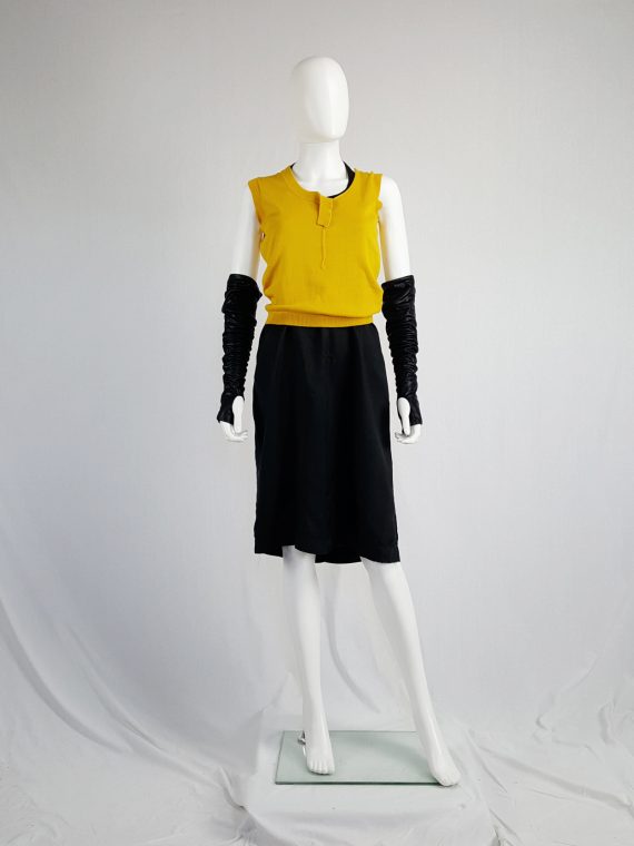 vintage Maison Martin Margiela yellow top with torn details spring 2006 132212