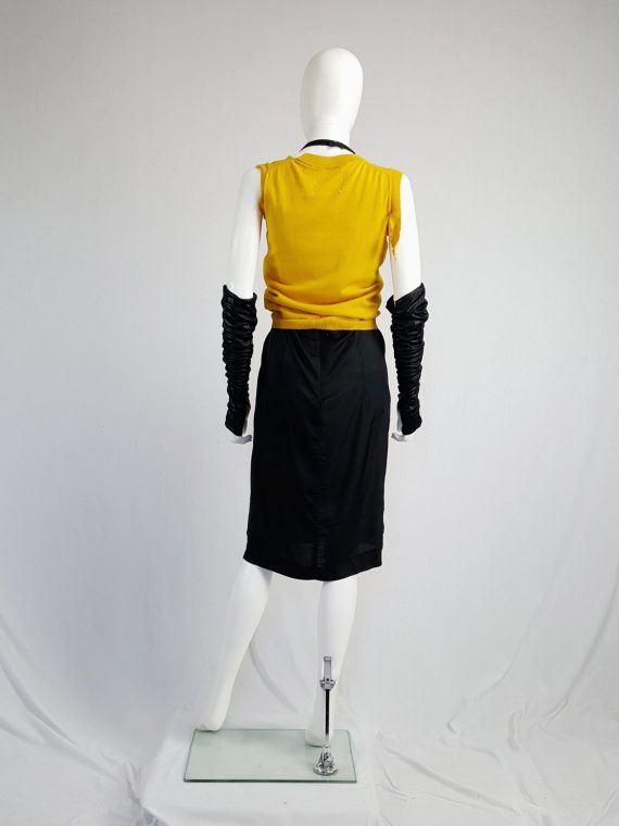 vintage Maison Martin Margiela yellow top with torn details spring 2006 132333