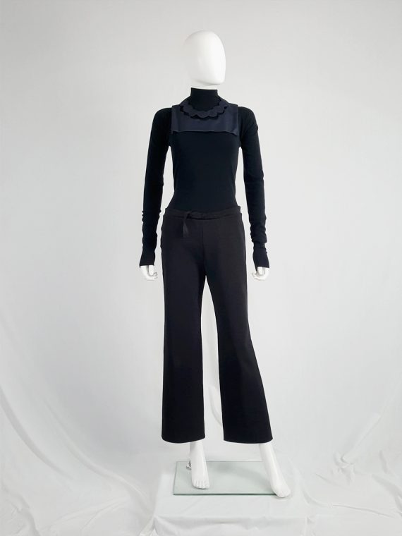vintageMaison Martin Margiela black trousers with pulled waist spring 2000 113906