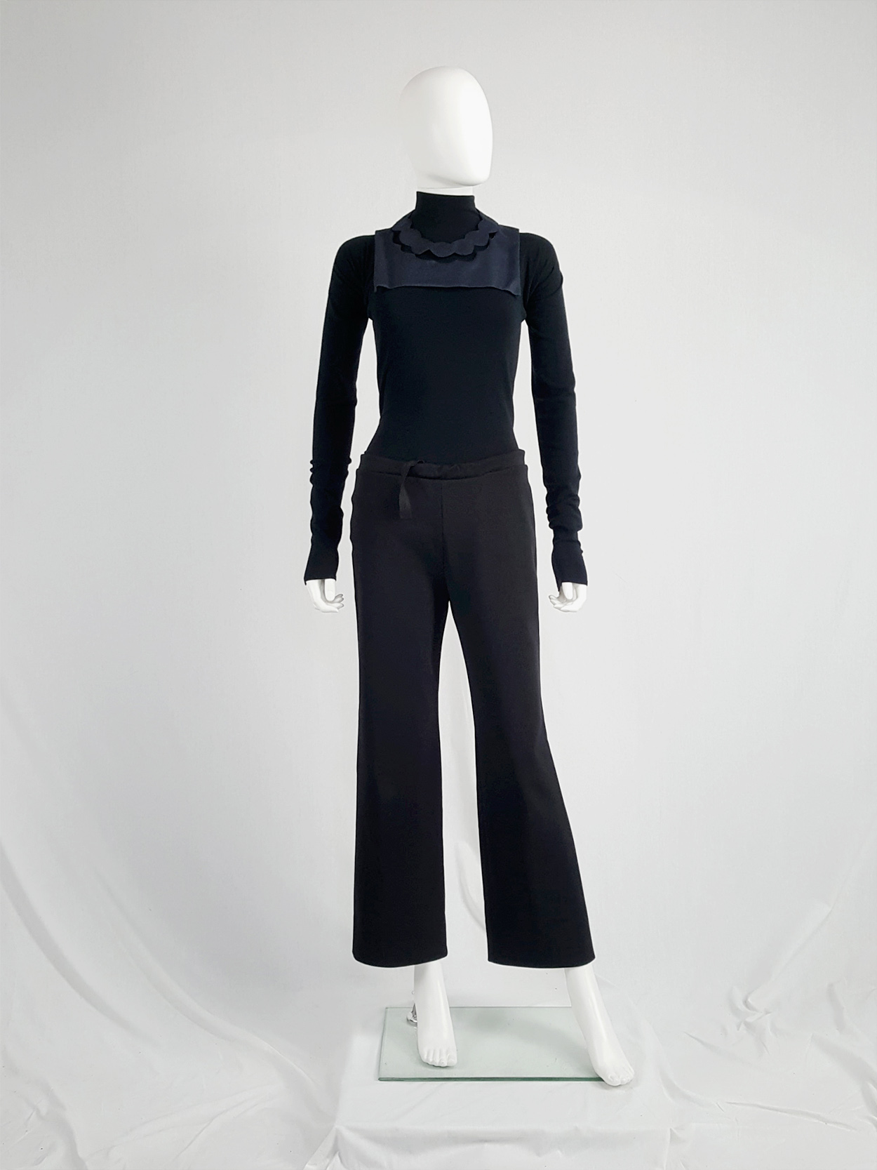 Maison Martin Margiela black trousers with pulled waist — spring 2000 ...