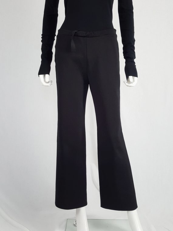 vintageMaison Martin Margiela black trousers with pulled waist spring 2000 114009