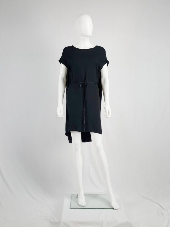 vintage Ann Demeulemeester black grecian dress with open sides 141932