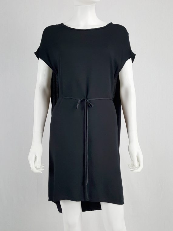 vintage Ann Demeulemeester black grecian dress with open sides 142036