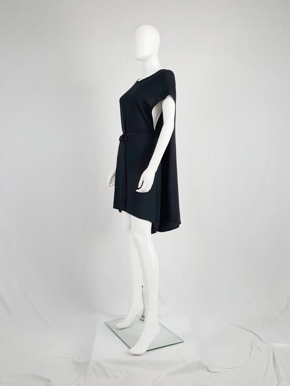 vintage Ann Demeulemeester black grecian dress with open sides 142135