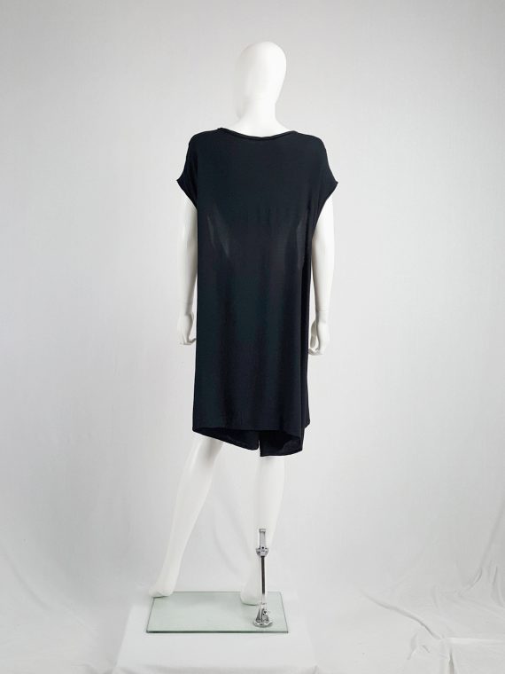 vintage Ann Demeulemeester black grecian dress with open sides 142653