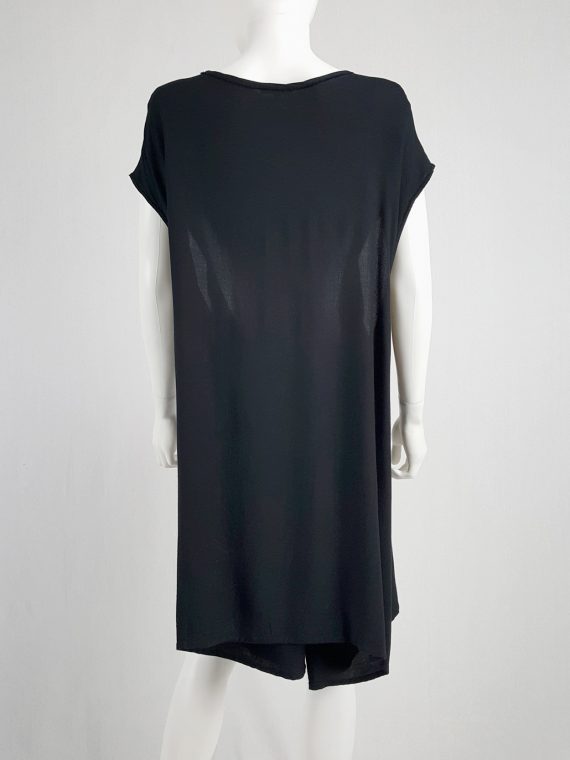 vintage Ann Demeulemeester black grecian dress with open sides 142717